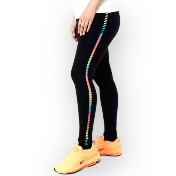 Nike One Rainbow Indy Ladder Leggings Black Size Small - Picture 7 of 16